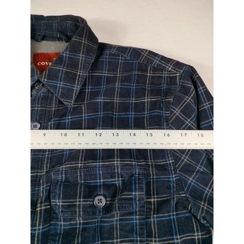 Covington‎ Shirt Jacket Men's Small Corduroy Blue Shacket Gorpcore Cabincore